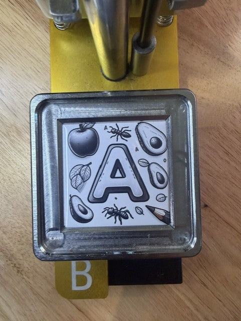 2"x 2" Custom Photo Magnets - Square ALPHABET SET (26) or individual letter(s)