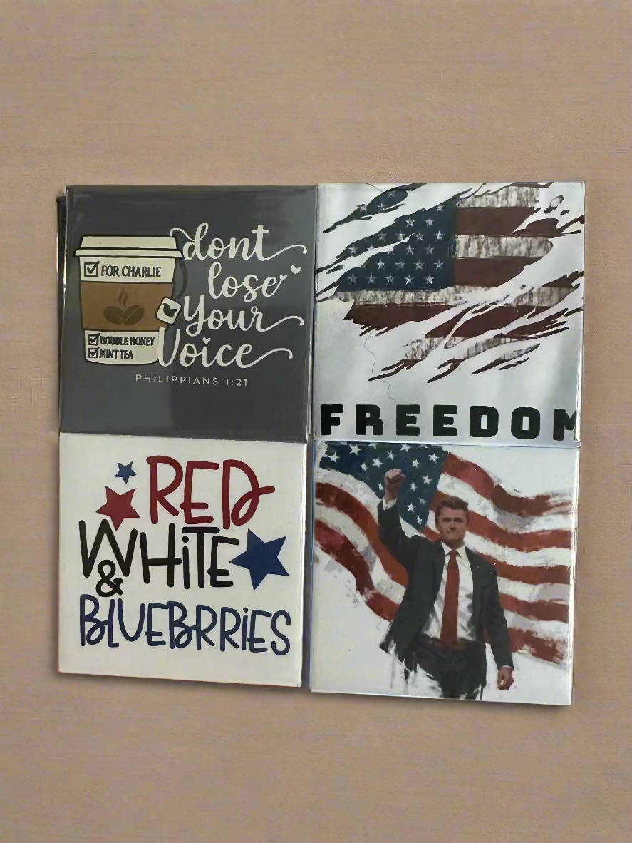 2 x 2 Magnets with images - For Charlie