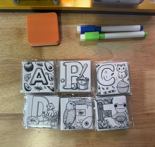 2"x 2" Custom Photo Magnets - Square ALPHABET SET (26) or individual letter(s)