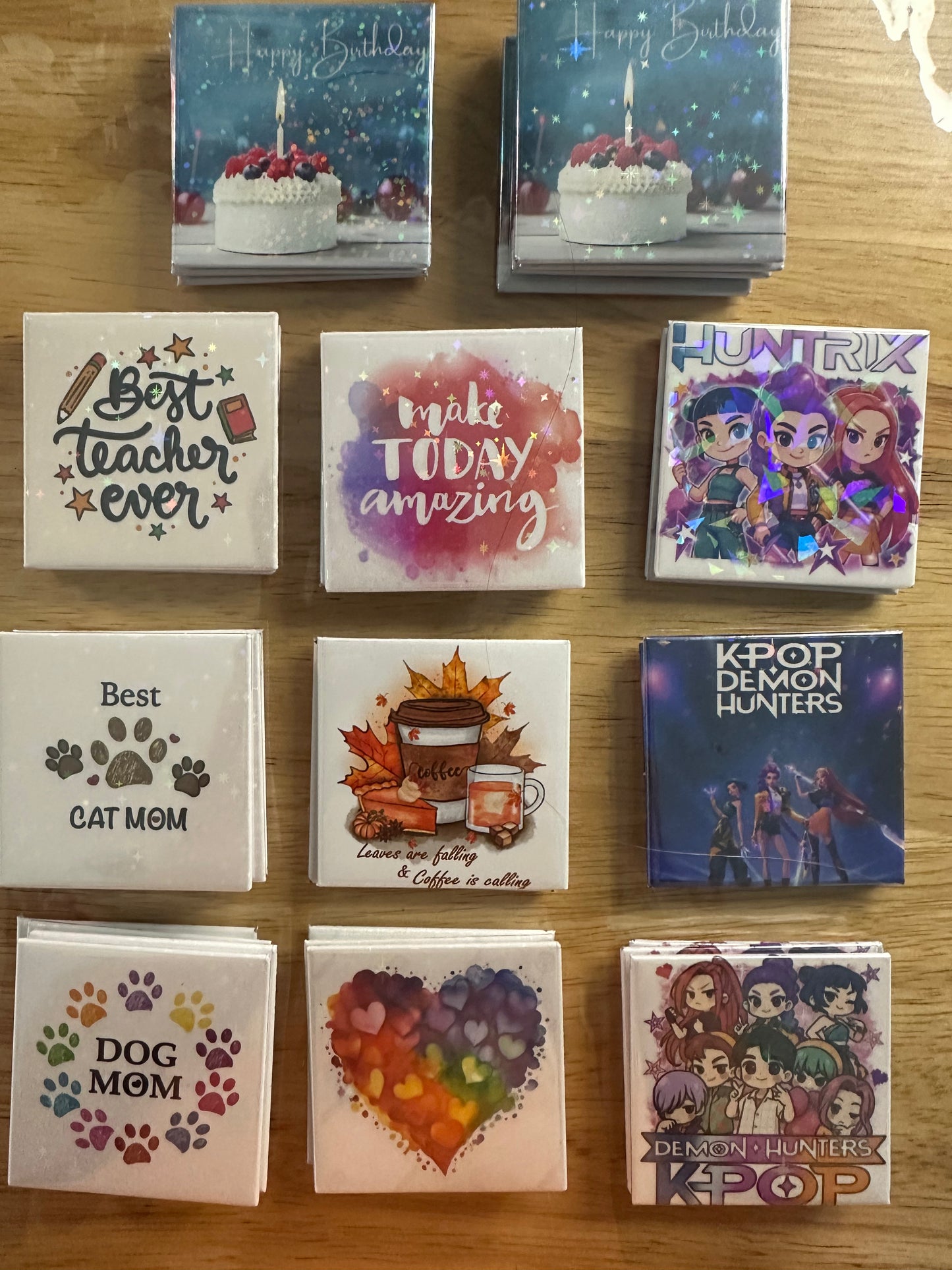 2 x 2 Magnets with images